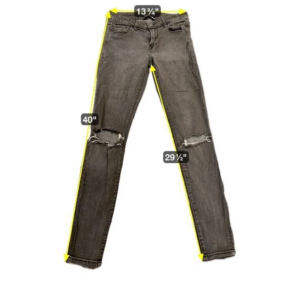 Abercrombie & Fitch Women SZ 25 x30 Super Skinny Jeans Signature Collection blk - Picture 2 of 15